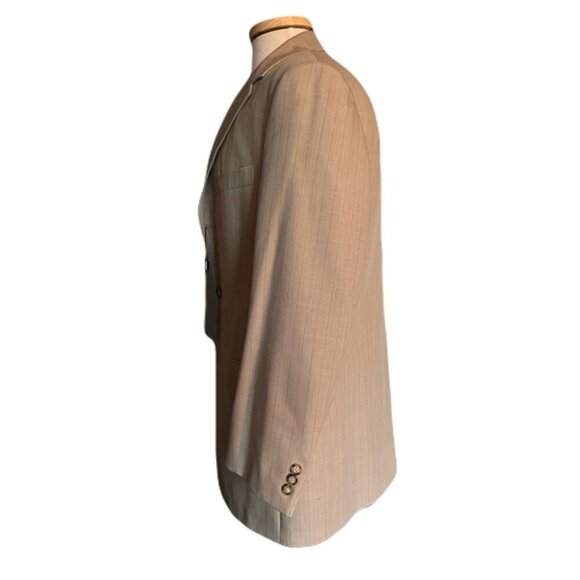 Van Heusen 40R Beige  3 Button Suit Jacket - Picture 2 of 7